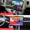 APPS2Car Solid Cup Holder Tablet Mount for Car, Adjustable Height iPad Car Mount for Truck Low Profile Road Trip Essentials Compatible with 4.7-13" iPad Pro Air Mini, Fire, iPhone, Cell Phone - Black view 2
