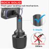 APPS2Car Solid Cup Holder Tablet Mount for Car, Adjustable Height iPad Car Mount for Truck Low Profile Road Trip Essentials Compatible with 4.7-13" iPad Pro Air Mini, Fire, iPhone, Cell Phone - Black view 4