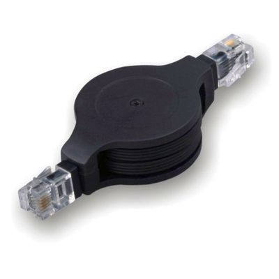 Electronic Master 3 ft. RJ11 to RJ11 Retractable Cable