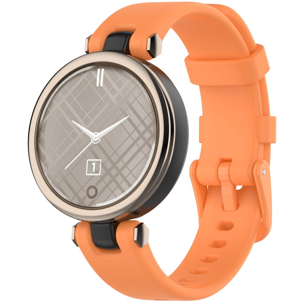 Compatible with Garmin Lily Bands for Women Men, Feminine Sport Silicone Replacement Bands Wristbands Bracelet Accessory Watch Straps for Garmin Lily Womens Smartwatch (Orange)