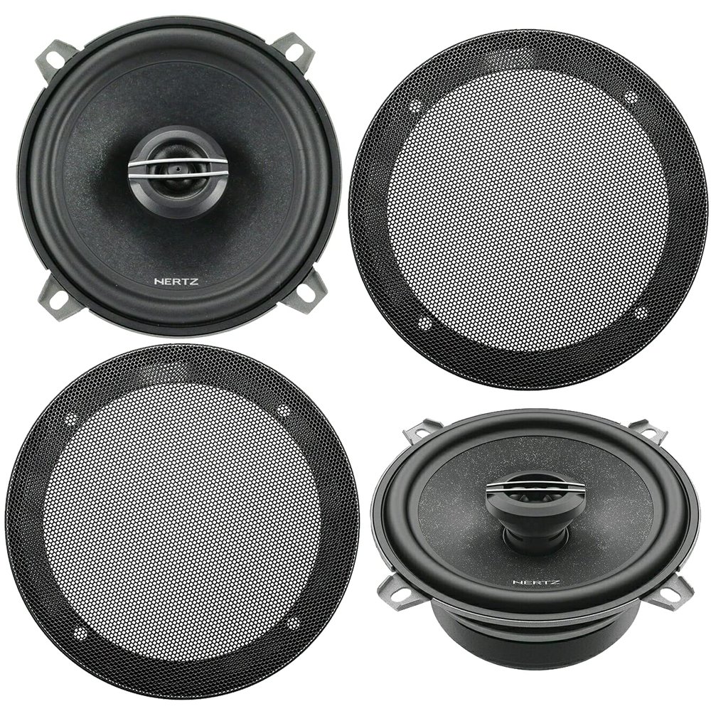 Generic, Hertz Cento CX130 5.25 Inch 150W 2-Way Coaxial Speakers + Universal Grilles