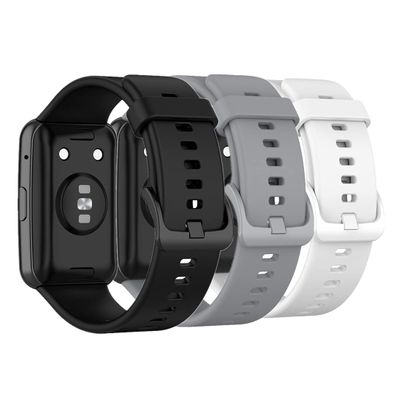 Huwokxix Watch Strap compatible with Huawei Watch Fit,Adjustable Silicone Sports Strap Replacement Band for Huawei Watch Fit Smart Watch