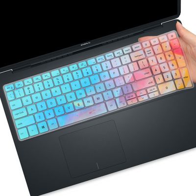 MUBUY Keyboard Cover for Dell Inspiron 15 15.6" 17.3" 3501 3505 5501 5502 5505 5508 5584 5590 5593 5598 7590 7591 7501 7506 7706 7790, Inspiron 3000 5000 7000 Keyboard Cover -Colorful
