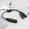 R SPIDER WIRELESS Aviation Headset GA Dual Plugs to Airbus 5 Pin XLR Headset Adapter view 2