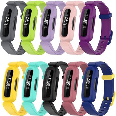 Bands Compatible with Fitbit Ace 3 Watch Strap Colorful Silicone Accessories Replacement Wristbands for Ace 3 Activity Tracker