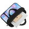 11 11.6 12 12.1 12.5 inches Laptop Sleeve Chromebook Case Ultrabook Case Notebook Sleeve PC Messenger Bag Tablet Case Neoprene Handle Sleeve for Adult Men Women, Two Pockets (Blue Galaxy) view 4