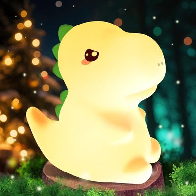 Dinosaur Toys for Kids 3-5, 16 Colors+Silicone+Dimmable+12 Hr Use Night Light for Kids Night Light, Toys for 3-8 Year Old Boy, Toddler Birthday Gift, Dinosaur Room Decor for Boys, Girls, Baby, Toddler