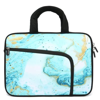 11 11.6 12 12.1 12.5 inches Laptop Sleeve Chromebook Case Ultrabook Case Notebook Sleeve PC Messenger Bag Tablet Case Neoprene Handle Sleeve for Adult Men Women, Two Pockets (Vast Ocean)