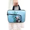 11 11.6 12 12.1 12.5 inches Laptop Sleeve Chromebook Case Ultrabook Case Notebook Sleeve PC Messenger Bag Tablet Case Neoprene Handle Sleeve for Adult Men Women, Two Pockets (Cute Panda) view 2