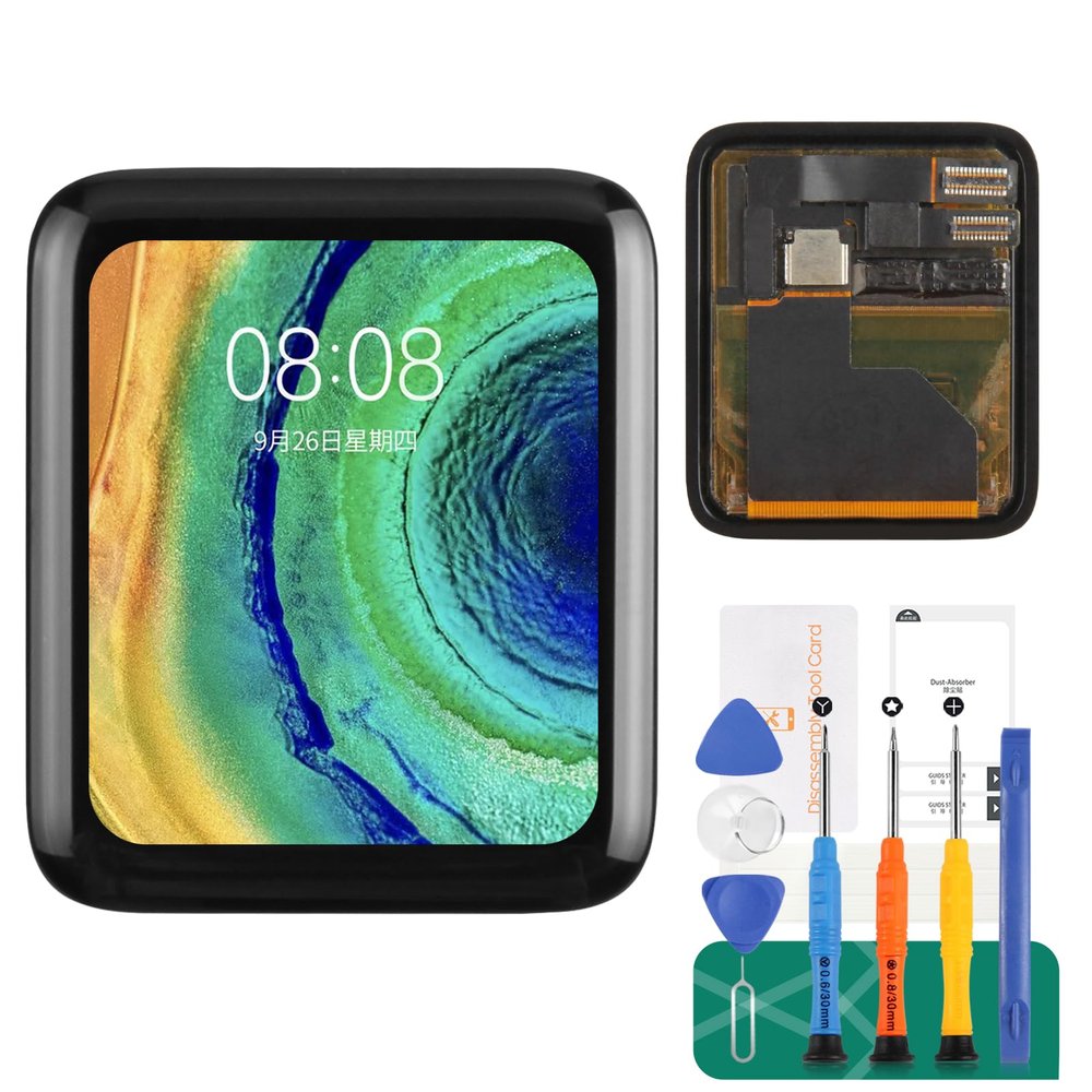 for Apple Watch Series 1 Screen Replacement 38mm LCD Display Touch Screen Digitizer Assembly with Tools & Screen Protector, for A1803 A1554 (1st Gen iWatch)