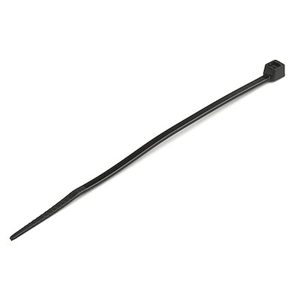 4XEM 100 Pack 8 Cable Ties - Black Medium Nylon/Plastic Zip Tie