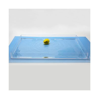 XINGLL Acrylic Display Case Showcase, Clear Water Tank Photography Shooting, Floating Creative Photo Props, Product Advertising Shooting, Deep Shallow Water Tank ( Color : Clear , Size : 80X60X5CM )