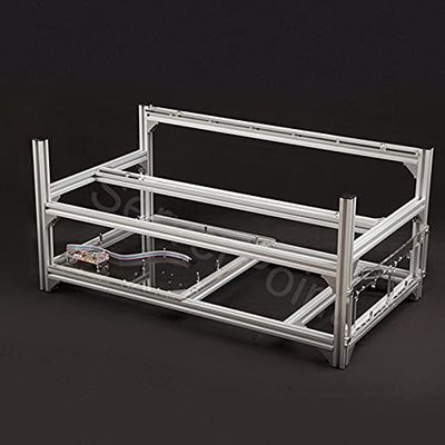 8 GPU VEDDHA V3C V3D Aluminum Stackable Open Air Bitcon Ethereum Miner Mining Rig Rack Case Computer Tower ETH Miner Frame Rig