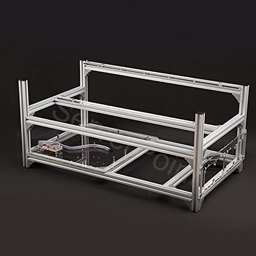 8 GPU VEDDHA V3C V3D Aluminum Stackable Open Air Bitcon Ethereum Miner Mining Rig Rack Case Computer Tower ETH Miner Frame Rig