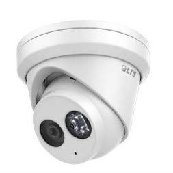 LTS CMIP3382NW-28MA 8MP IR WDR 3D DNR PoE Built-in Microphone Network Outdoor Turret Dome Camera with 2.8mm Fixed Lens, RJ45 Connection