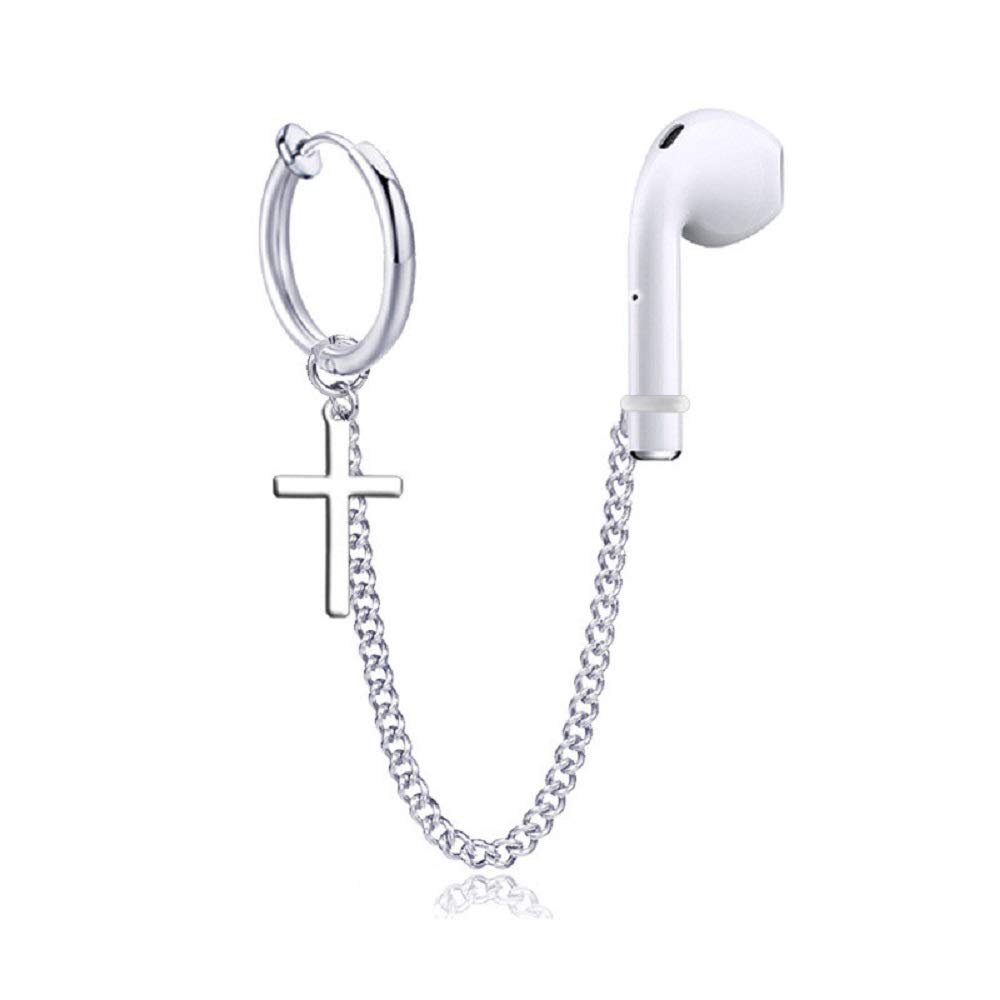1 Pair (Need Ear Hole) Anti Lost Earring Strap Bluetooth Earphone Holders Accessories Unisex Anti-lost Earring Clip For AirPods Pro Earhooks-Style 7#