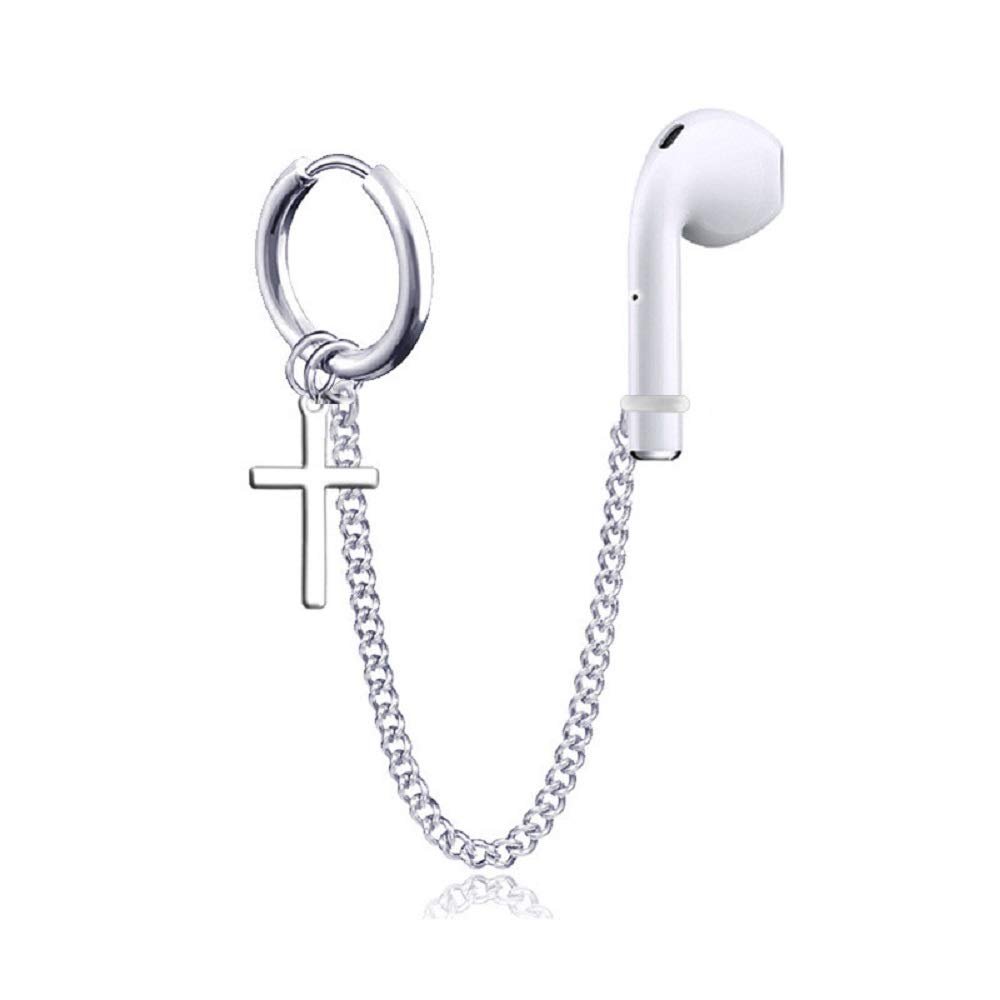 1 Pair (Need Ear Hole) Anti Lost Earring Strap Bluetooth Earphone Holders Accessories Unisex Anti-lost Earring Clip For AirPods Pro Earhooks-Style 5#