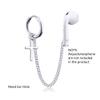 1 Pair (Need Ear Hole) Anti Lost Earring Strap Bluetooth Earphone Holders Accessories Unisex Anti-lost Earring Clip For AirPods Pro Earhooks-Style 5# view 2