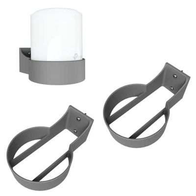 3D Cabin Tp Link Deco X20 & X60 Wall Mount Bracket Holder - Anti-Flex Design Grey 2 Pack