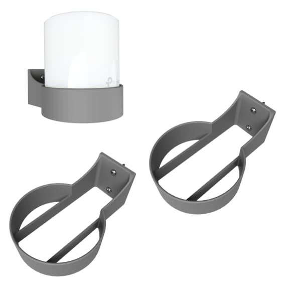 3D Cabin Tp Link Deco X20 & X60 Wall Mount Bracket Holder - Anti-Flex Design Grey 2 Pack