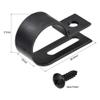 uxcell 19mm Nylon R Type Cable Clip Wire Clamp with Screws Black 50pcs view 2