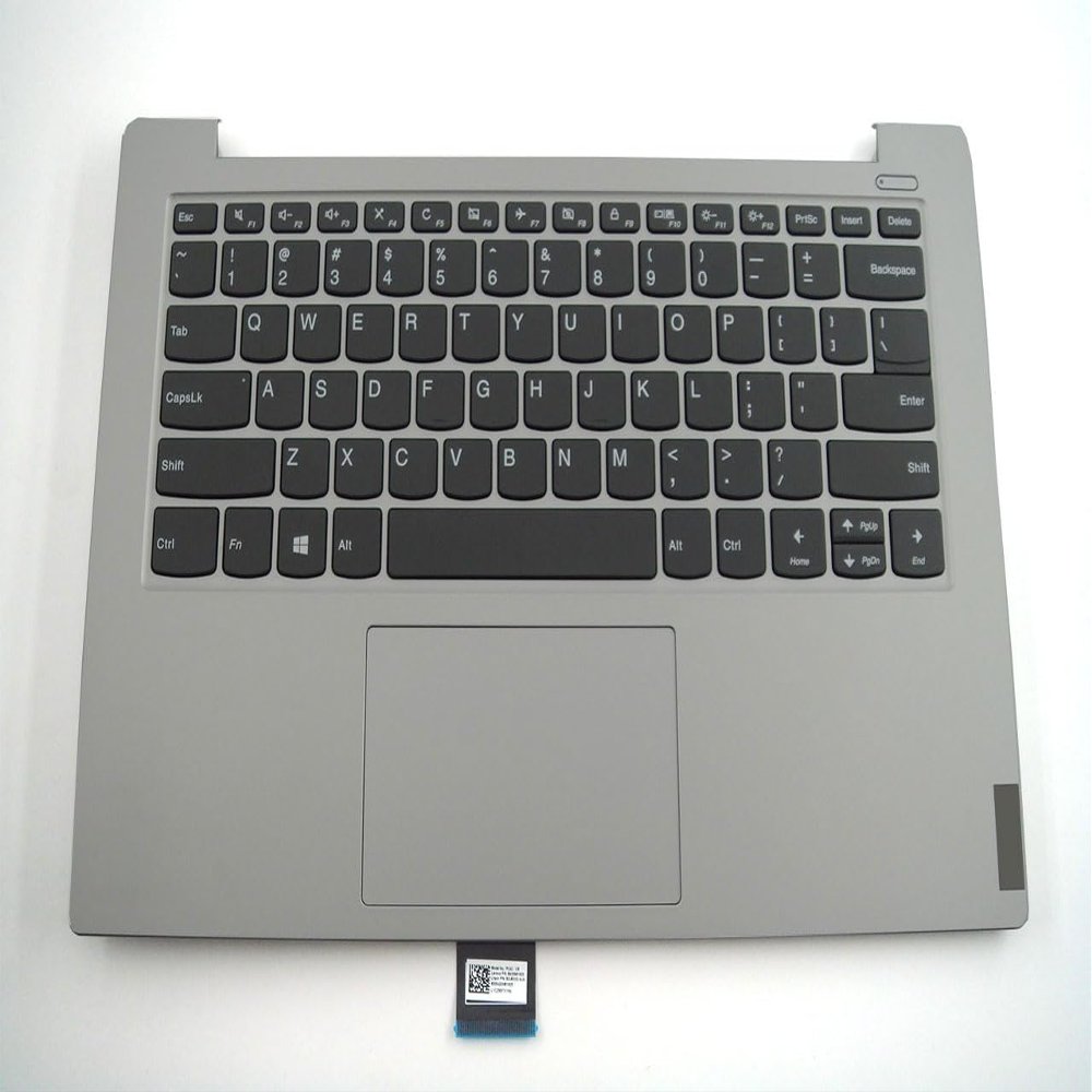 Bayjebu Parts for Lenovo ideapad S340-14API S340-14IIL Palmrest Keyboard Bezel with US Non-Backlit 5CB0S18399