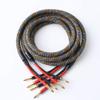 1 Pair 10AWG Speaker Cable,with Gold Plated Banana Tips, Oxygen Free Copper (10FT) view 1