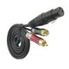 MMNNE Dual RCA Male to XLR Female Y Splitter Patch Cable, Unbalanced 2 RCA/Phono Plug to 1 XLR Splitter Female Duplicator Lead Y-Cable Adapter (3FT) view 2