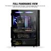Montech X3 Mesh, 6 Fans - 3X 140mm & 3X 120mm Fixed RGB Lighting Fans, ATX Mid-Tower PC Gaming Case, USB3.0, Door Open Tempered Glass Side Panel, High Airflow, Black view 3