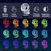 Ammonite Skull Night Light for Kids, 3D Illusion Lamp LED Desk Table Lamp 16 Colors Change with Remote Control and Timing Function, Best Christmas Halloween Birthday Gift for Child Boys view 2