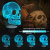 Ammonite Skull Night Light for Kids, 3D Illusion Lamp LED Desk Table Lamp 16 Colors Change with Remote Control and Timing Function, Best Christmas Halloween Birthday Gift for Child Boys view 3