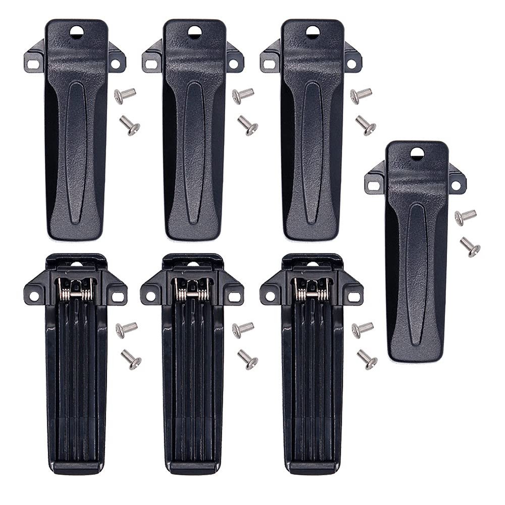 Replacement Belt Clip KBH-10 for Kenwood TK260G TK-272G TK-388G TK-2100 TK-2118 TK-3206 TK-3207 Radio (7PCS)