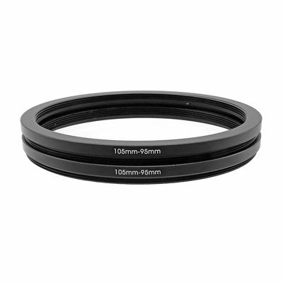 105-95mm Metal Step-Down Adapter Ring, 105mm Lens to 95mm Filter Size Accessories Lens Filter Adapter Ring, 2 Pieces LingoFoto