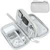 FYY Travel Cable Organizer Bag Pouch Electronic Accessories Carry Case Portable Waterproof Double Layers All-in-One Storage for Cord, Charger, Phone, Earphone Grey view 1