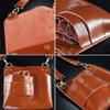 Tophacker Professional Leather Barber Salon Scissors Pouch Holster Holder Retro Large Hairdresser Tool Bag with Belt view 4