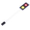 Membrane Switch Keypad Matrix Keyboard 1x2 with Mark 2 Keys Display Switch Control Panel for DIY UP Down 1x2 Matrix Array 2 Key view 1
