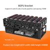 2PCS Air Miner Mining Frame Rig Case.Ethereum ETH BTC Holder Open 6-8 Graphics Card Bracket Rack Black Steel view 4