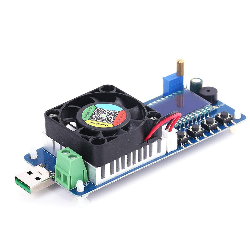 DC Electronic Load Tester 25W 4A LCD Adjustable Constant Current Aging Tester Discharger Voltage Current Power Battery Capacity