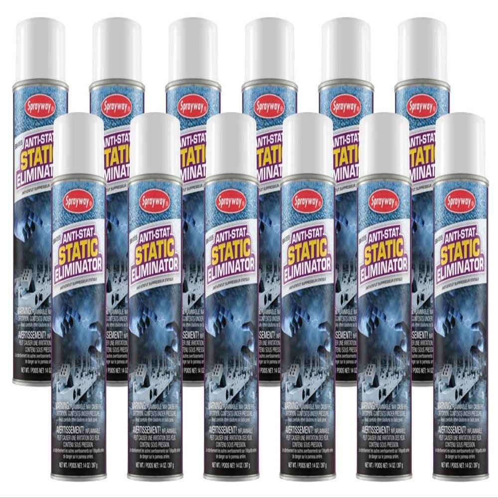 Sprayway-SW955 Anti Static Eliminator, Case of 12 (16 oz) cans