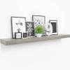 Ballucci Floating Shelf, 36" Hanging Shelf with Invisible Brackets, Wooden Floating Shelves for Walls, Book Shelf, Wall Shelves for Home Office, Bathroom, Living Room, 6 inch Deep, Gray view 1