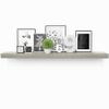 Ballucci Floating Shelf, 36" Hanging Shelf with Invisible Brackets, Wooden Floating Shelves for Walls, Book Shelf, Wall Shelves for Home Office, Bathroom, Living Room, 6 inch Deep, Gray view 2