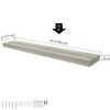 Ballucci Floating Shelf, 36" Hanging Shelf with Invisible Brackets, Wooden Floating Shelves for Walls, Book Shelf, Wall Shelves for Home Office, Bathroom, Living Room, 6 inch Deep, Gray view 4
