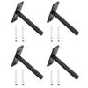 DOITOOL 4set Heavy Duty Hidden Shelf Brackets Board Support for Floating Shelves Wall-Mounted Storage Construction Screws Included view 1
