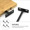 DOITOOL 4set Heavy Duty Hidden Shelf Brackets Board Support for Floating Shelves Wall-Mounted Storage Construction Screws Included view 4