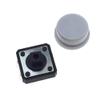 10PCS Tactile Push Button Switch Momentary 12x12x7.3MM Micro switch button + 10PCS colors Tact Cap (switch+gray Cap) view 1