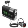 WYYHAA Bluetooth Car Adapter, Blutu para Carros with 2 Microphones & QC3.0 +Type-C PD 18W HiFi Bass Supports Hands-Free Calling, Siri Google Assistant, TF Card AUX Output view 1