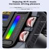 Bluetooth 5.0 Car FM Transmitter, QC3.0 Wireless Car Adapter Mp3 Music Player Car Kit with Hands-Free Calling, 7 Color LED Backlit Car Adapter view 4