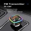 Bluetooth 5.0 FM Transmitter for Car, QC3.0+Type-C PD 18W Wireless Bluetooth FM Radio Adapter Bass Sound Music Player FM Car Kit view 2