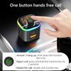 Bluetooth 5.0 FM Transmitter for Car, QC3.0+Type-C PD 18W Wireless Bluetooth FM Radio Adapter Bass Sound Music Player FM Car Kit view 3