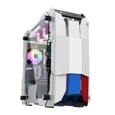 BBNB Computer Cases,Mid-Tower PC Gaming Case E-ATX/ATX/M-ATX - Front I/O USB 3.0 Port - Tempered Glass Side Panel - Cable Management System - Water-Cooling Ready